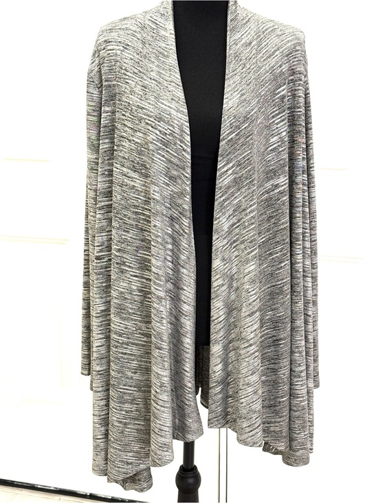 Calvin Klein Sweaters - Calvin Klein Heather Gray Draped Open-Front Cardigan